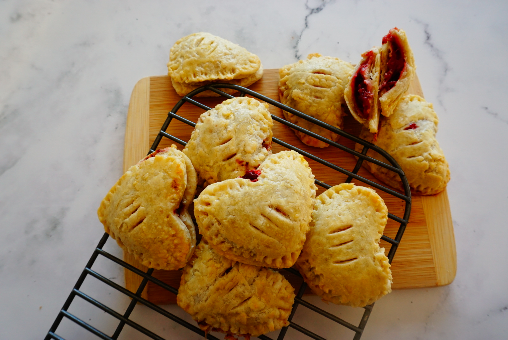 Strawberry Heart Pies Image