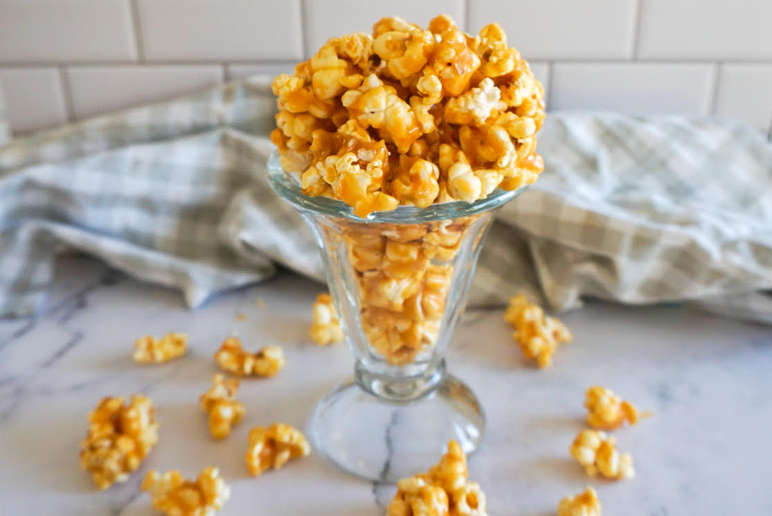 Caramel popcorn clusters